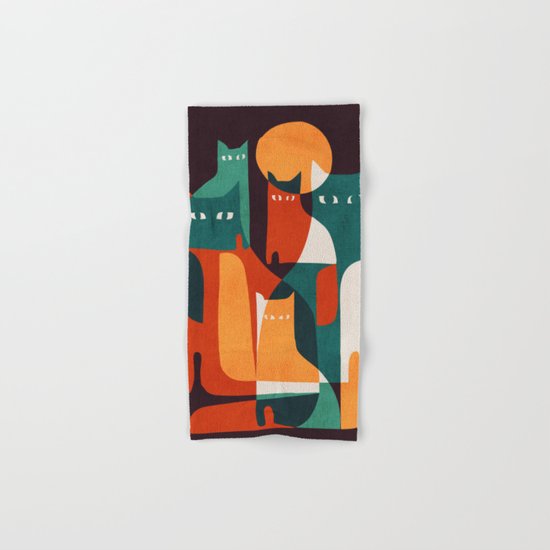 Cat Family Hand & Bath Towel