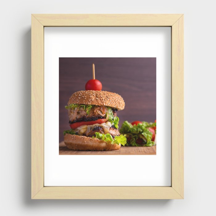 Hamburger Recessed Framed Print