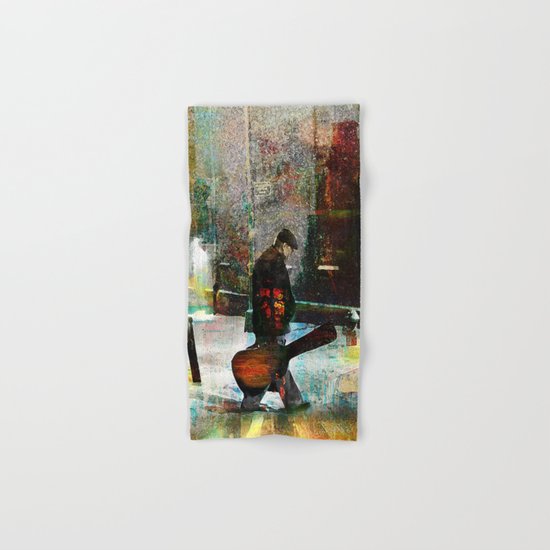 The guitarist Hand & Bath Towel