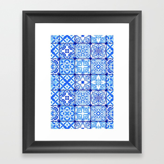 Azulejos tile Framed Art Print