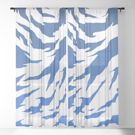 pattern blue sky Sheer Curtain