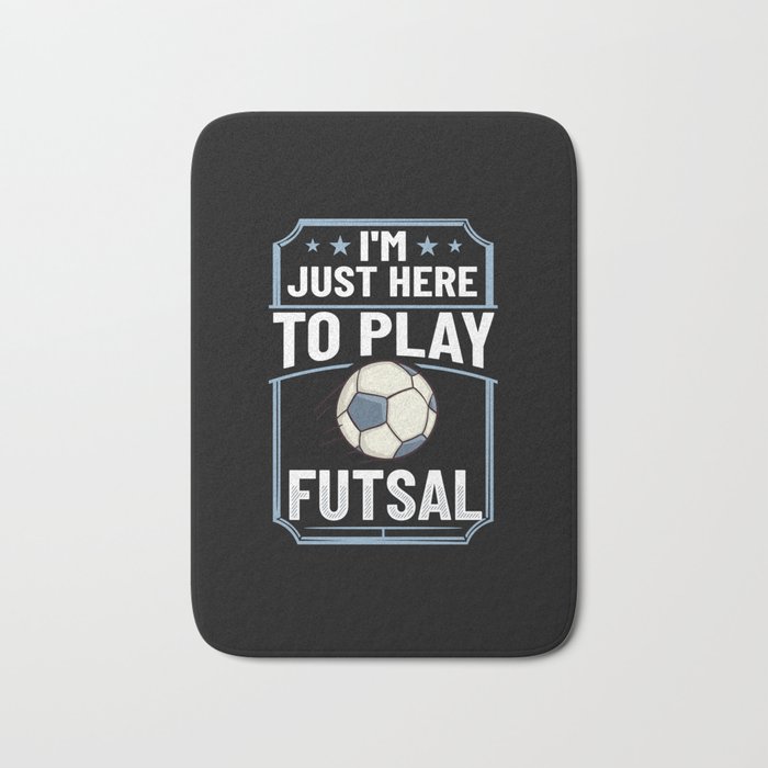 Futsal Soccer Ball Court Goal Training Player Bath Mat