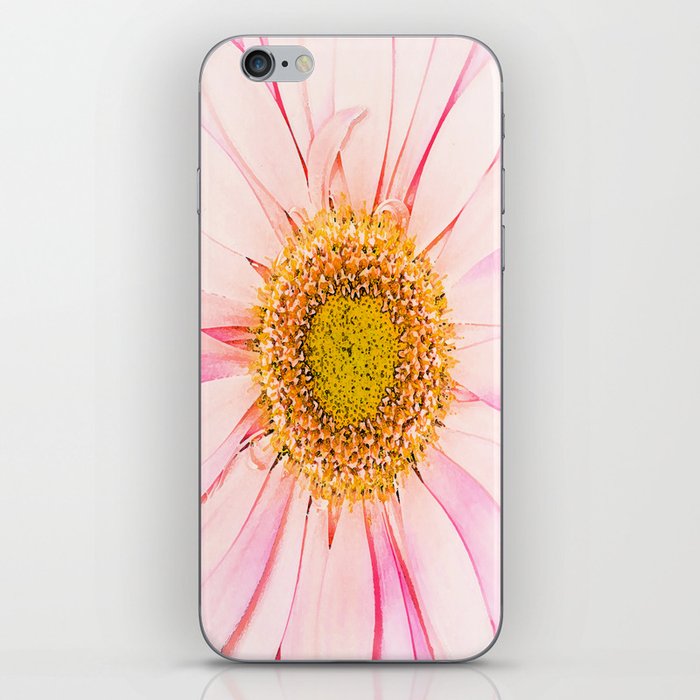 Pink flower with pink background - lovely girlish summer feeling iPhone Skin