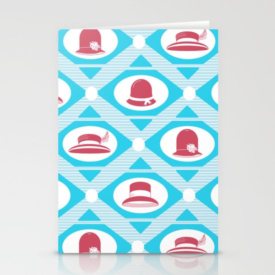 Art Deco Hats Stationery Cards