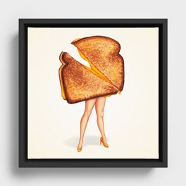 Grilled Cheese Sandwich Pin-Up Framed Canvas