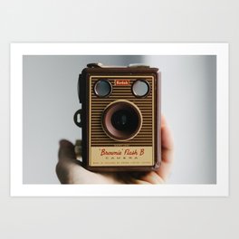Vintage Old Photo Camera | Camara de fotos antigua Art Print | Pop Surrealism, Photo, Mixed Media, Vintage 