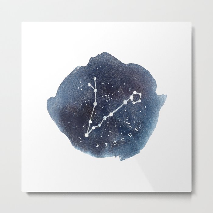 pisces constellation zodiac Metal Print