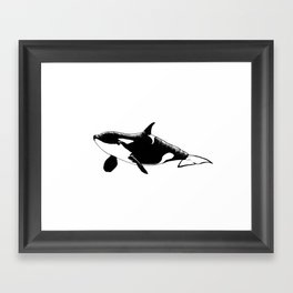 Smiling Orca Framed Art Print