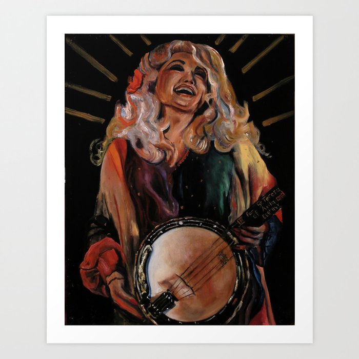 The Ecstasy of Dolly Parton Art Print