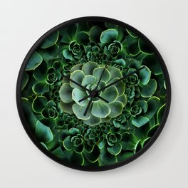 ORNATE JADE & DARK GREEN SUCCULENT  GARDEN Wall Clock | Jadecolor, Botanicalart, Typography, Acrylic, Abstract, Geometricalplants, Photo, Concept, Realism, Nature 