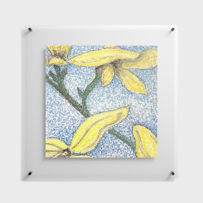 Forsythia Floating Acrylic Print