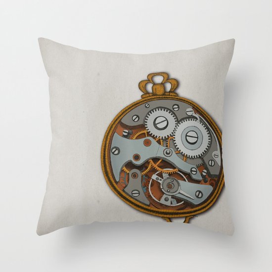 Pieces of Time Throw Pillow