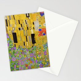 Gustav Klimt flowers pattern (the Kiss Detail Stationery Card