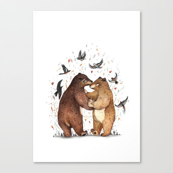 Bear Dance Canvas Print