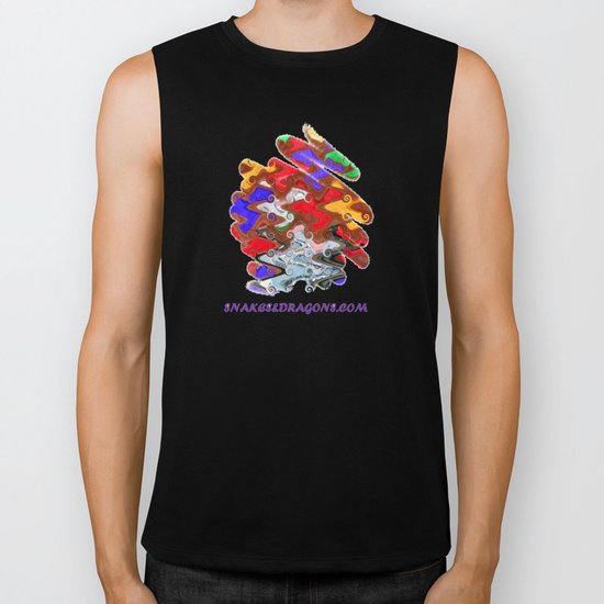 Snakes & Dragons Biker Tank