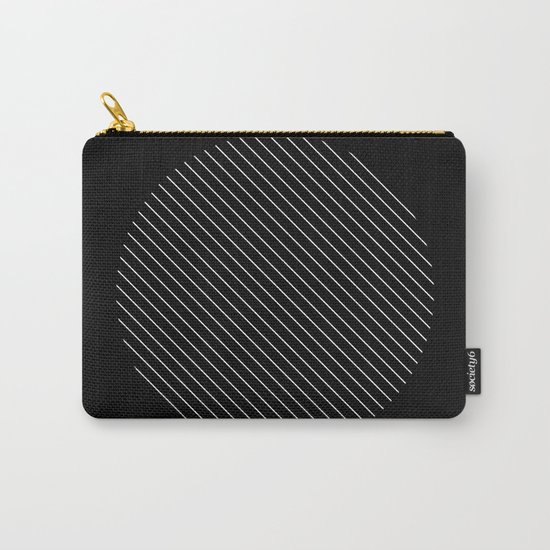 Tilt - Black and White Minimalism Abstract Carry-All Pouch