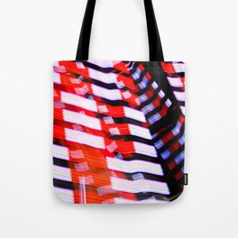 Abstract Red White and Blue Lights Tote Bag