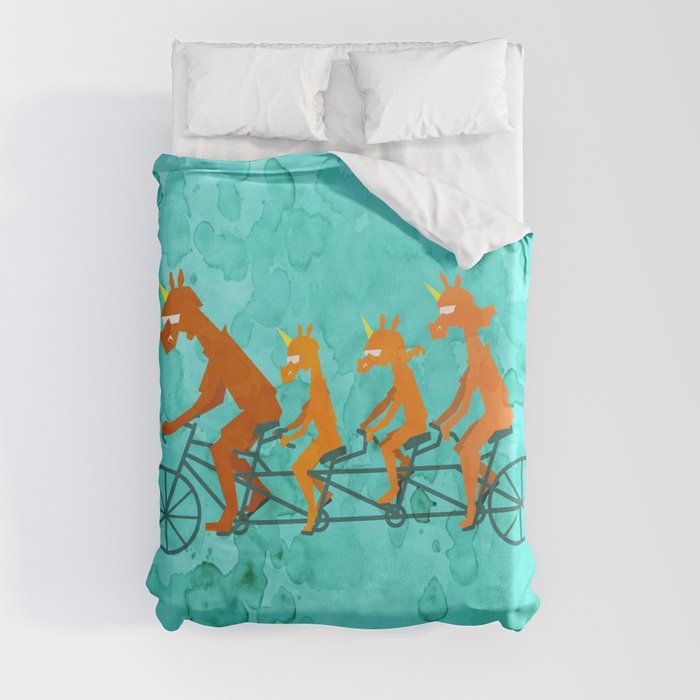 Father's Day Ride Duvet Cover