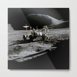 Apollo 15 - Moonwalk 1971 Metal Print