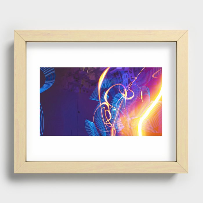 Chaos and Lines - Intro to Lightfight Recessed Framed Print