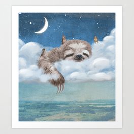 A Sloth's Dream Art Print