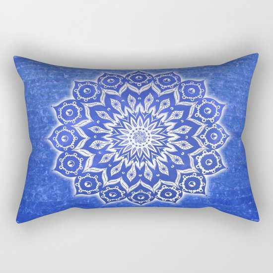 okshirahm, blue crystal Rectangular Pillow