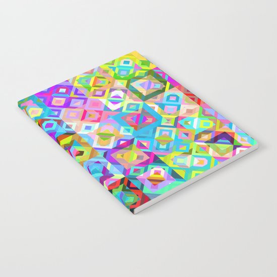 Multicolor Geometric Pattern Notebook