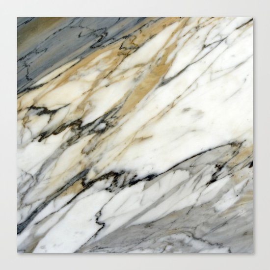 Carrara Marble Canvas Print