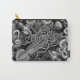 The Kraken (Black & White, Square) Carry-All Pouch