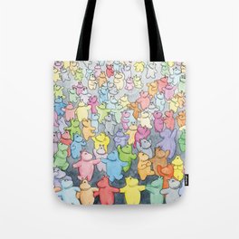 Time to dance! Hippo party illustration Tote Bag