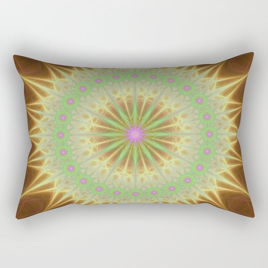 Fractal mandala sun Rectangular Pillow