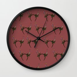 Sparkling Reindeer Wall Clock