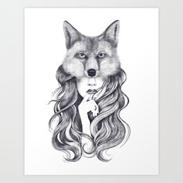Graphic Fox Art Prints For Any Decor Style Society6