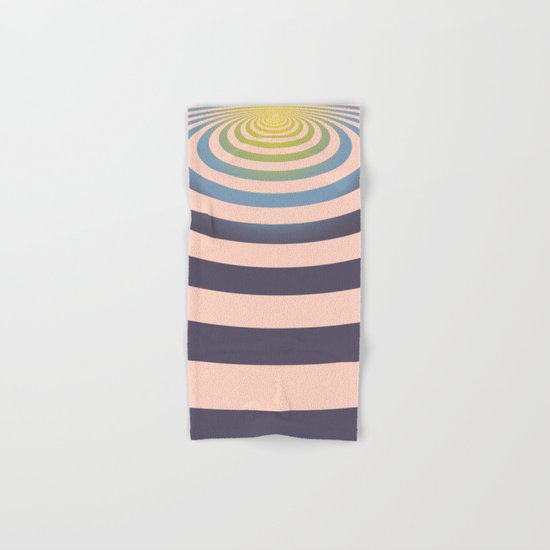 Circle around asymmetrically - Optical game Hand & Bath Towel