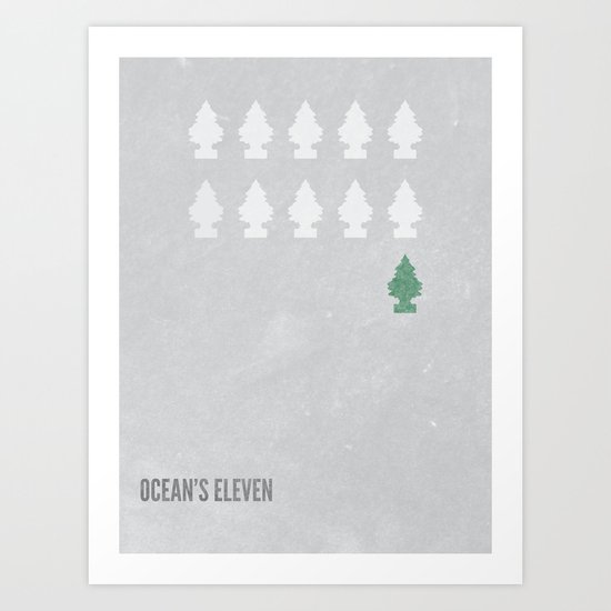 Ocean's Eleven Minimalist Poster. Art Print