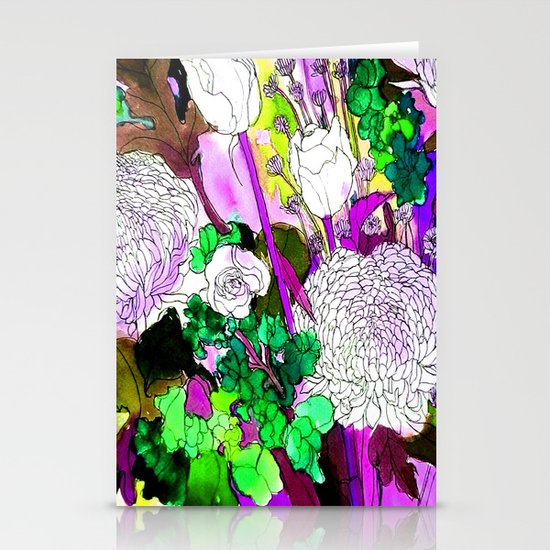 forest flowers 2 Stationery Cards