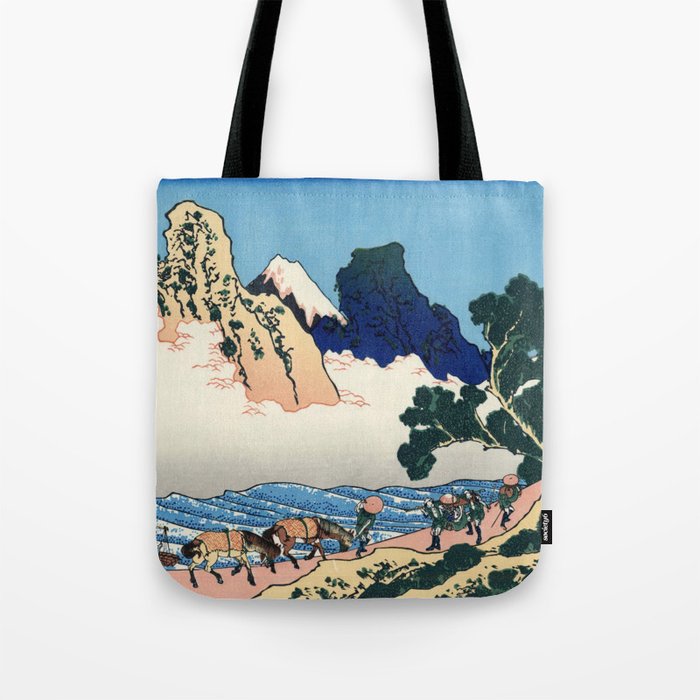Katsushika Hokusai - View from the Other Side of Fuji from the Minobu River Tote Bag