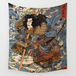 Utagawa Kuniyoshi  Samurai Swordsman Wall Tapestry