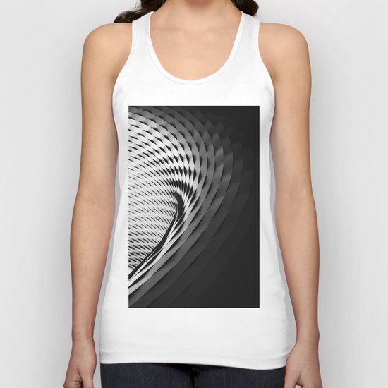 architecture black white Unisex Tank Top