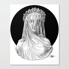 Vestigial Veiled Lady Canvas Print