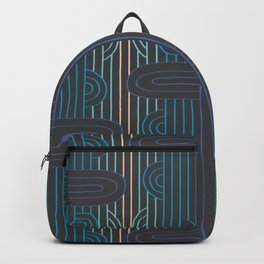art deco stripe Backpack | Drawing, Stripe, Vintage, Artnouveau, Artdeco, Digital, Gatsby, Pattern, Illustration, Blue 