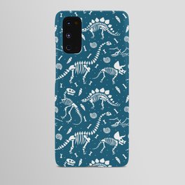 Dinosaur Fossils in Blue Android Case