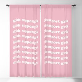 Girls Support Girls Blackout Curtain