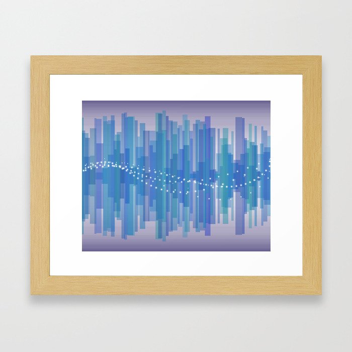 Blasting Waves Framed Art Print