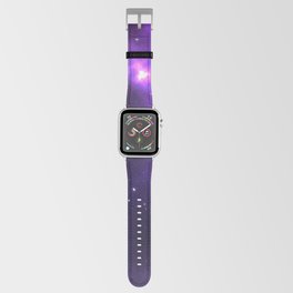 Abstract purple pink violet interstellar nebula Apple Watch Band