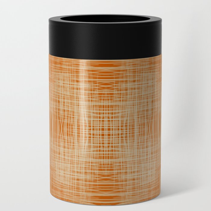 Cross Hatch Tangerine Can Cooler