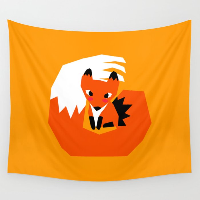 Red Fox Wall Tapestry