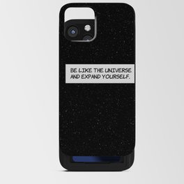 Comic Book Panel: "Be like the Universe and expand yourself" iPhone Card Case