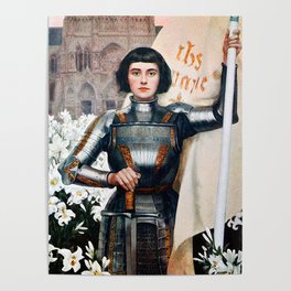 Engraving of Joan of Arc 1903 Poster