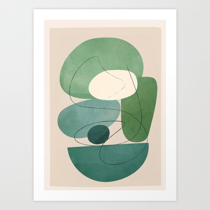 Floating Abstraction 7 Art Print